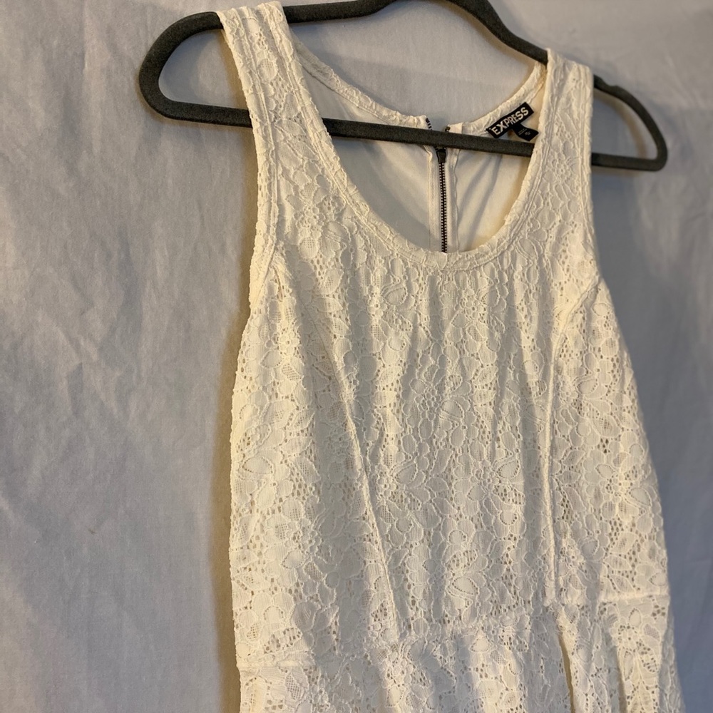 EXPRESS White Lace Dress